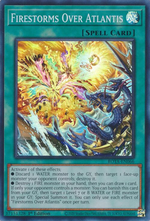 Firestorms Over Atlantis [ROTA-EN066] Super Rare - Yugioh Cards For Your TCG Needs!