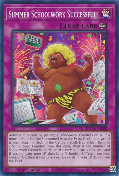 Summer Schoolwork Successful! [ROTA-EN080] Common Yu-Gi-Oh!