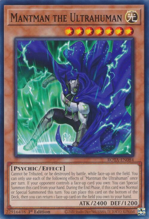 Mantman the Ultrahuman [ROTA-EN084] Common Yu-Gi-Oh!