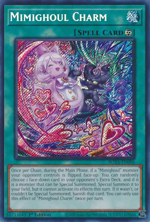 Mimighoul Charm [ROTA-EN096] Secret Rare - Yugioh Cards For Your TCG Needs!