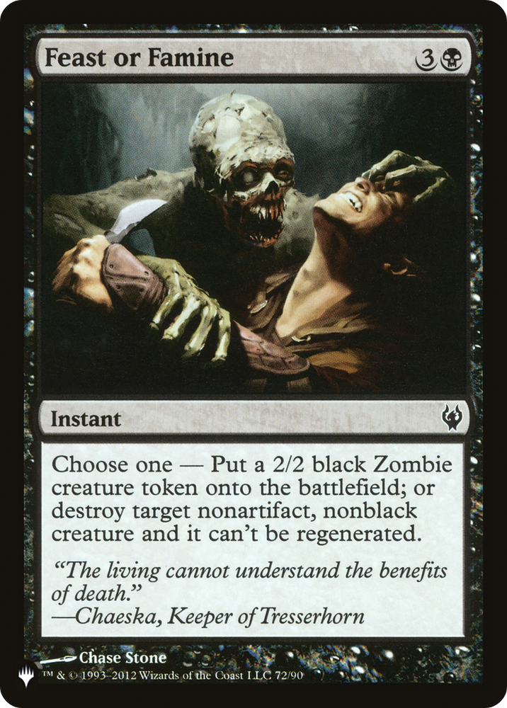 Feast or Famine [The List] Magic: The Gathering