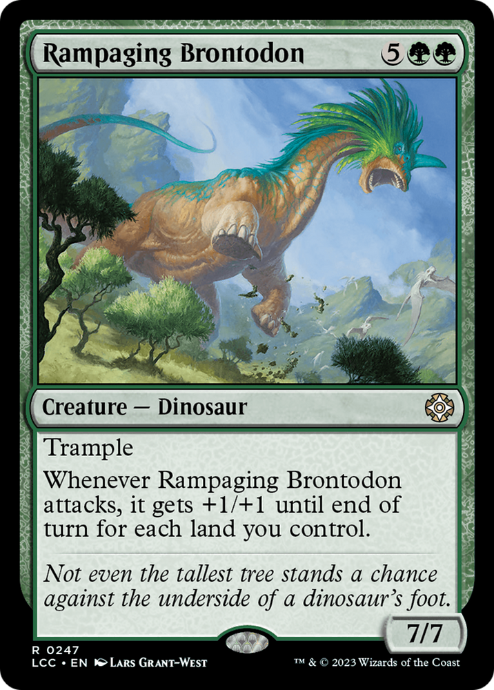 Rampaging Brontodon [The Lost Caverns of Ixalan Commander] Magic: The Gathering