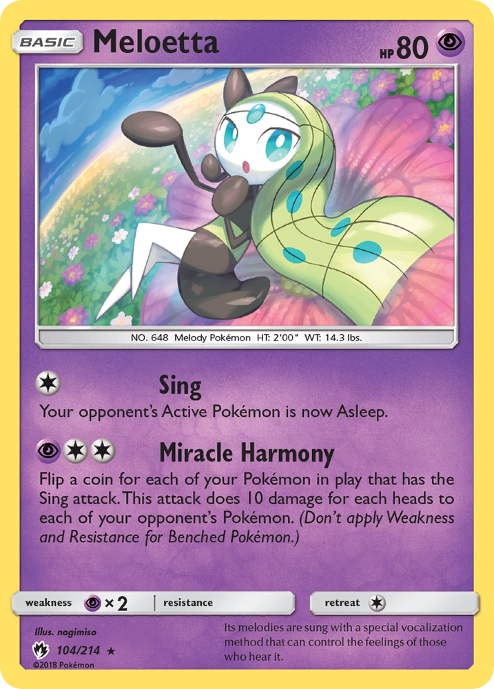 Meloetta (104/214) [Sun & Moon: Lost Thunder] Pokémon