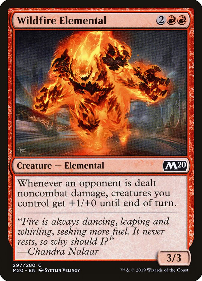 Wildfire Elemental [Core Set 2020] Magic: The Gathering