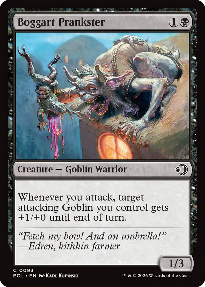 Boggart Prankster [Lorwyn Eclipsed] Magic: The Gathering