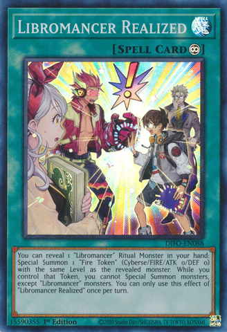 Libromancer Realized [DIFO-EN088] Super Rare - Yugioh Cards For Your TCG Needs!