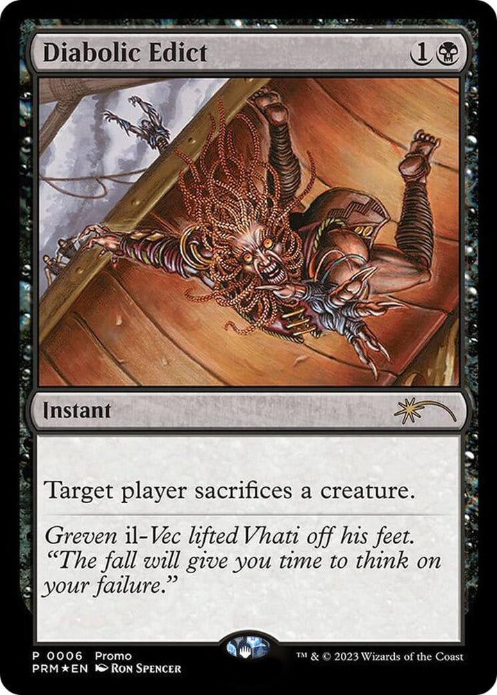 Diabolic Edict (Graphic Novel Insert) [Media Promos] Magic: The Gathering