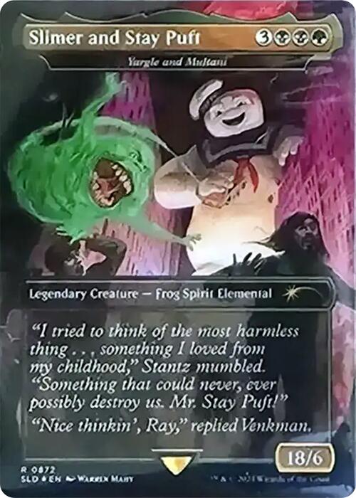 Slimer and Stay Puft - Yargle and Multani (Rainbow Foil) [Secret Lair Drop Series] Magic: The Gathering