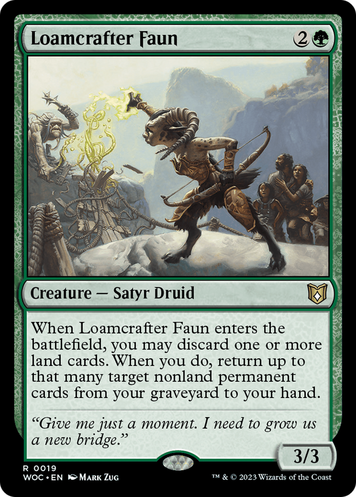 Loamcrafter Faun [Wilds of Eldraine Commander] Magic: The Gathering