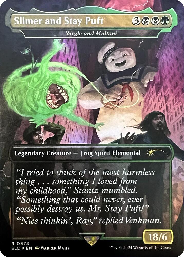 Slimer and Stay Puft - Yargle and Multani [Secret Lair Drop Series] Magic: The Gathering