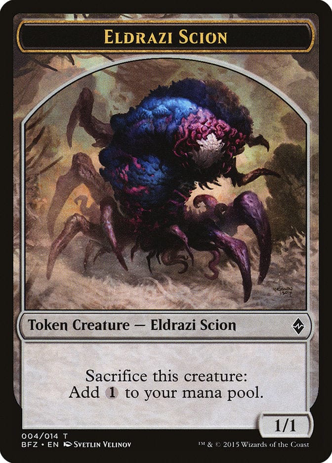 Eldrazi Scion Token (004/014) [Battle for Zendikar Tokens] Magic: The Gathering