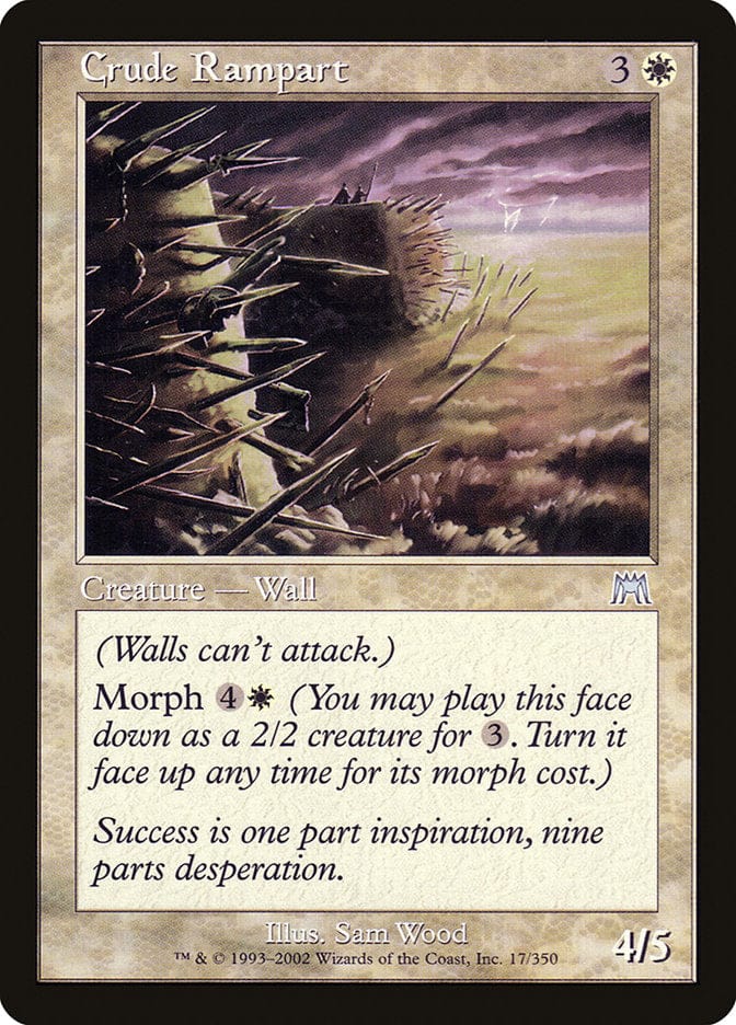 Crude Rampart [Onslaught] Magic: The Gathering