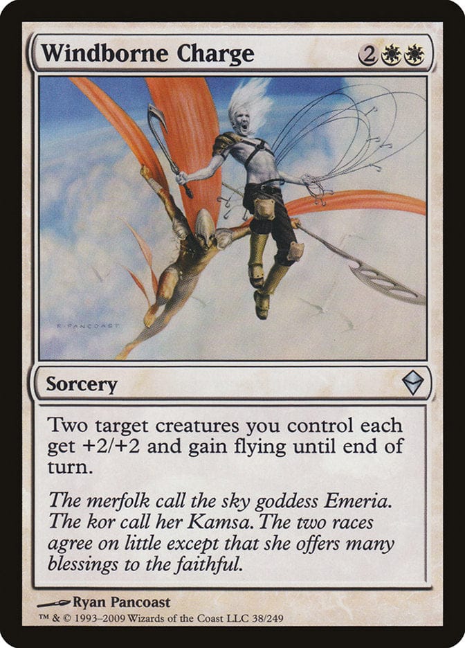 Windborne Charge [Zendikar] Magic: The Gathering