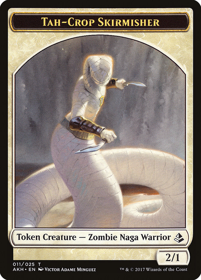 Tah-Crop Skirmisher // Cat Double-Sided Token [Amonkhet Tokens] Magic: The Gathering
