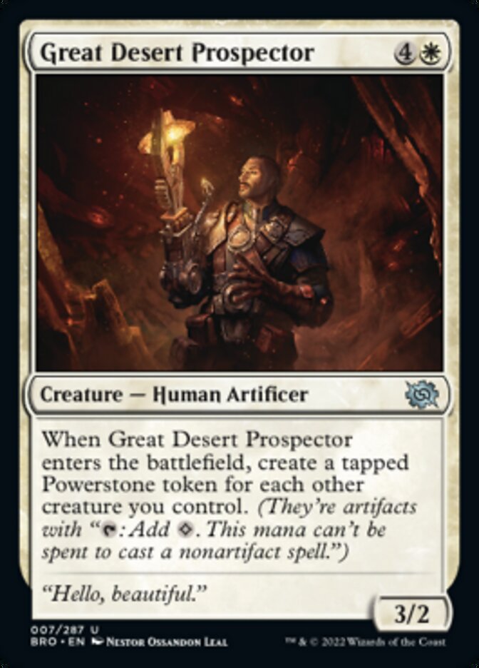 Great Desert Prospector [The Brothers' War] Magic: The Gathering