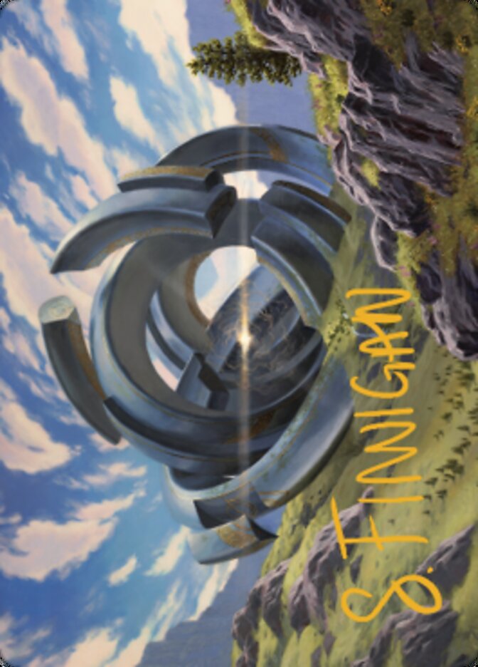 Thran Portal Art Card (Gold-Stamped Signature) [Dominaria United Art Series] Magic: The Gathering