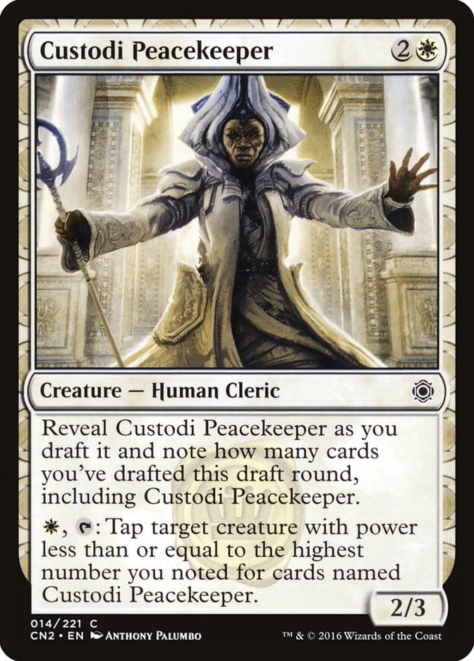 Custodi Peacekeeper [Conspiracy: Take the Crown] Magic: The Gathering