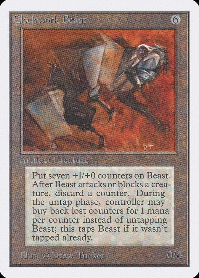 Clockwork Beast [Unlimited Edition] Magic: The Gathering