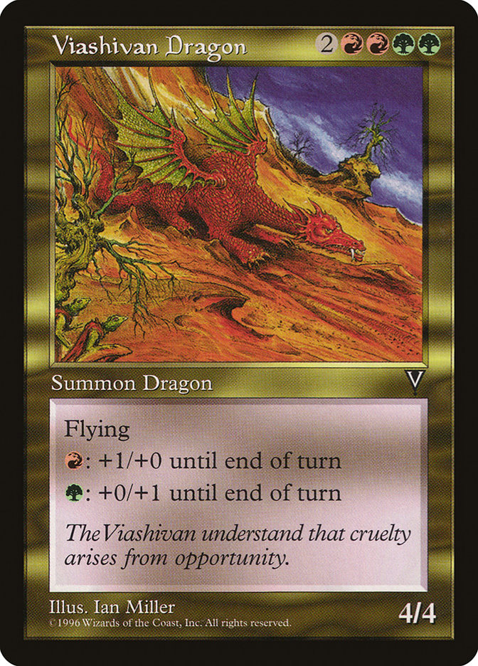 Viashivan Dragon [Visions] Magic: The Gathering