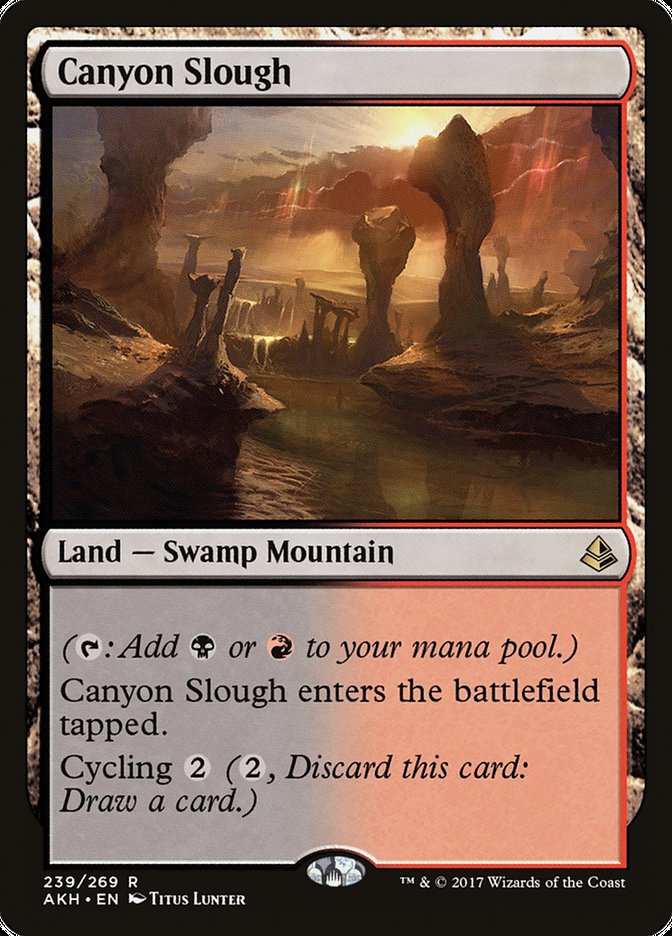 Canyon Slough [Amonkhet] Magic: The Gathering