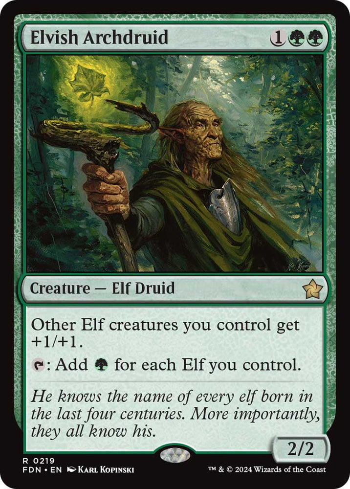 Elvish Archdruid [Foundations] Magic: The Gathering