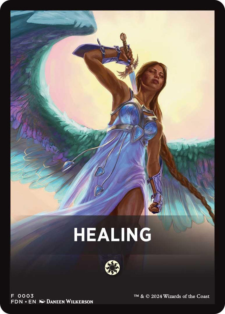 Healing Theme Card [Foundations Tokens] Magic: The Gathering