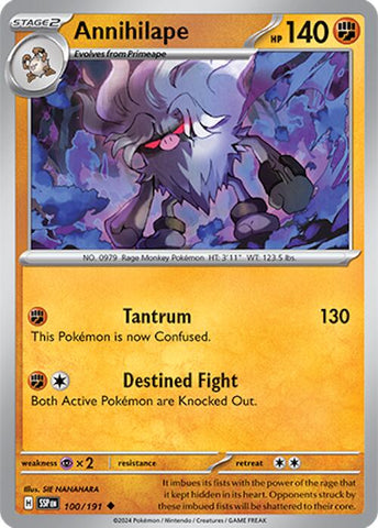 Annihilape (100/191) [Scarlet & Violet: Surging Sparks] Pokémon