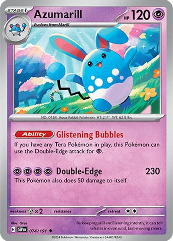 Azumarill (074/191) [Scarlet & Violet: Surging Sparks] - Pokemon Cards For Your TCG Needs!