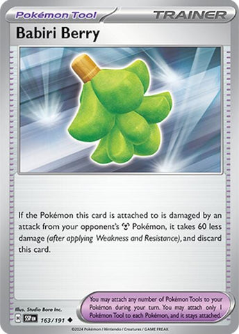 Babiri Berry (163/191) [Scarlet & Violet: Surging Sparks] - Pokemon Cards For Your TCG Needs!