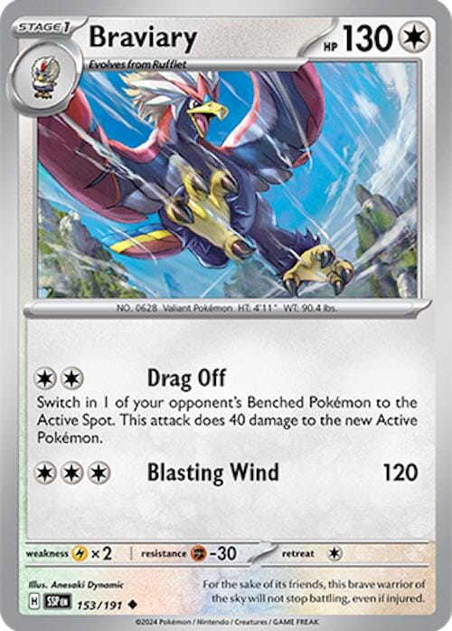 Braviary (153/191) [Scarlet & Violet: Surging Sparks] - Pokemon Cards For Your TCG Needs!