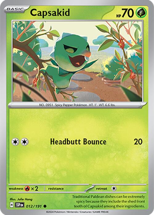 Capsakid (012/191) [Scarlet & Violet: Surging Sparks] - Pokemon Cards For Your TCG Needs!