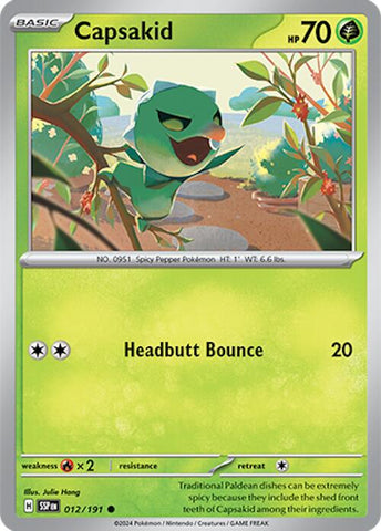 Capsakid (012/191) [Scarlet & Violet: Surging Sparks] - Pokemon Cards For Your TCG Needs!