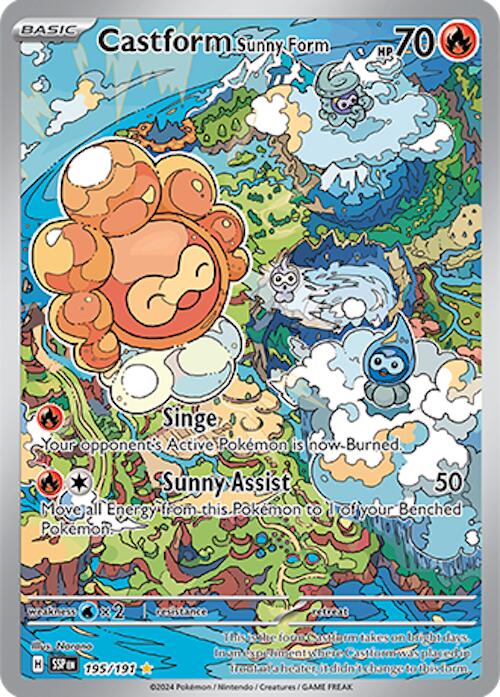 Castform Sunny Form (195/191) [Scarlet & Violet: Surging Sparks] Pokémon