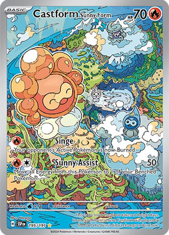 Castform Sunny Form (195/191) [Scarlet & Violet: Surging Sparks] Pokémon