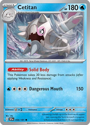 Cetitan (054/191) [Scarlet & Violet: Surging Sparks] - Pokemon Cards For Your TCG Needs!