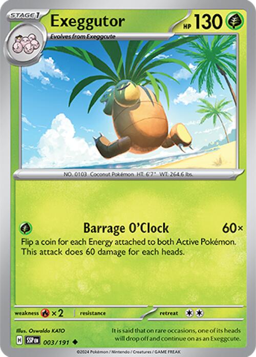 Exeggutor (003/191) [Scarlet & Violet: Surging Sparks] - Pokemon Cards For Your TCG Needs!