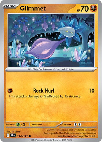 Glimmet (114/191) [Scarlet & Violet: Surging Sparks] - Pokemon Cards For Your TCG Needs!