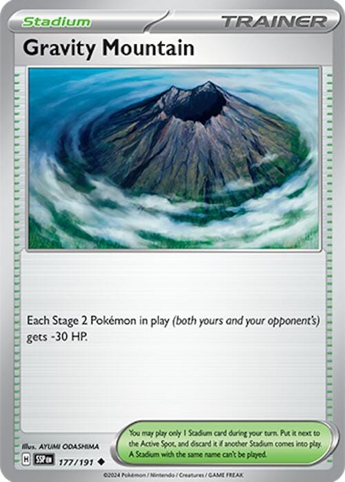 Gravity Mountain (177/191) [Scarlet & Violet: Surging Sparks] - Pokemon Cards For Your TCG Needs!