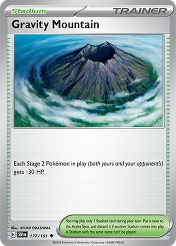 Gravity Mountain (177/191) [Scarlet & Violet: Surging Sparks] - Pokemon Cards For Your TCG Needs!