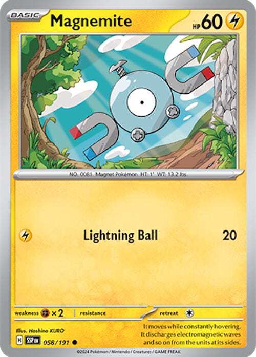 Magnemite (058/191) [Scarlet & Violet: Surging Sparks] - Pokemon Cards For Your TCG Needs!