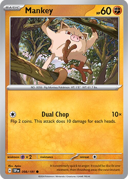 Mankey (098/191) [Scarlet & Violet: Surging Sparks] Pokémon