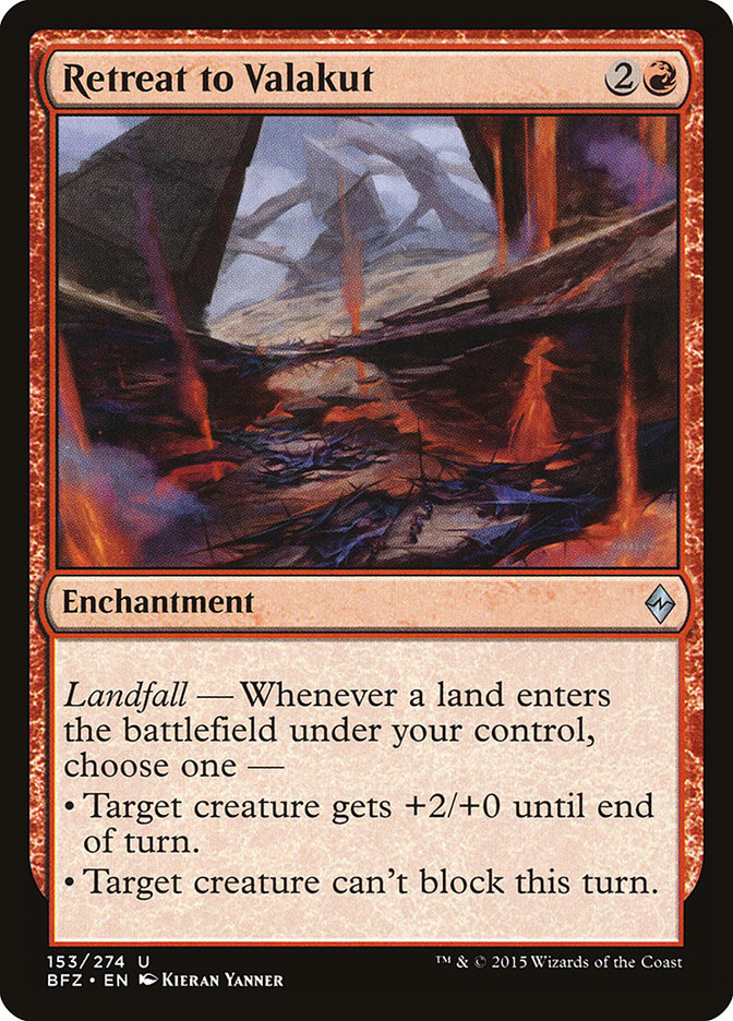 Retreat to Valakut [Battle for Zendikar] Magic: The Gathering