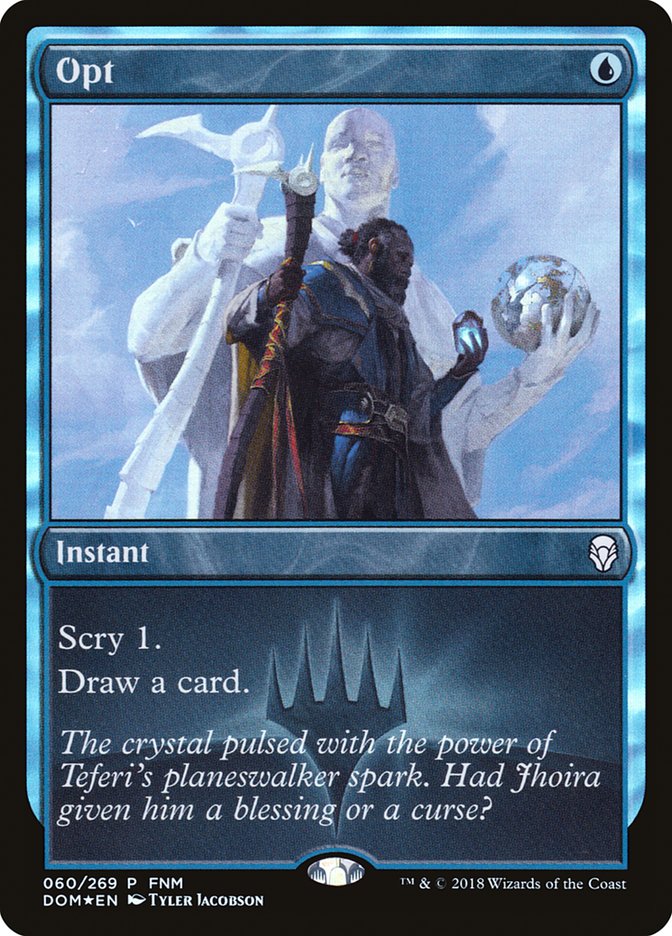 Opt (FNM) [Dominaria Promos] Magic: The Gathering