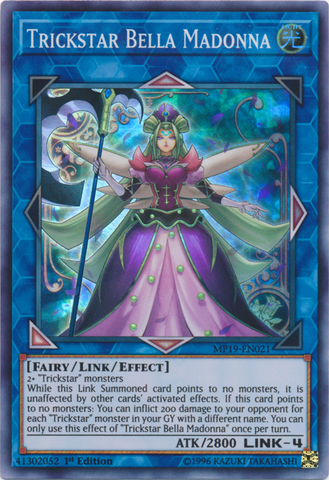 Trickstar Bella Madonna [MP19-EN021] Super Rare - Yugioh Cards For Your TCG Needs!