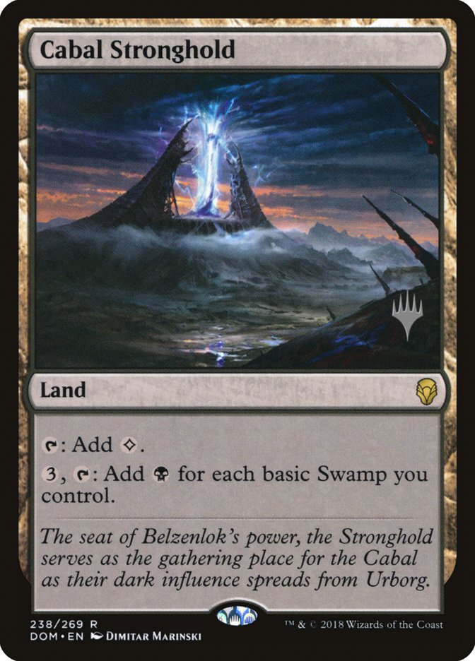 Cabal Stronghold (Promo Pack) [Dominaria Promos] Magic: The Gathering