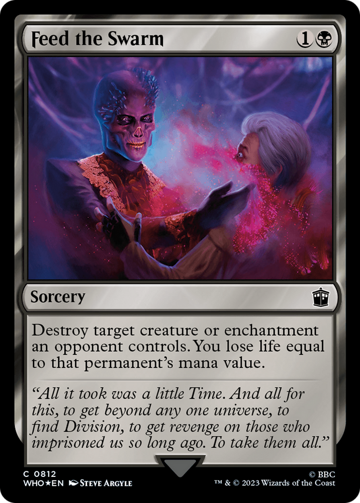 Feed the Swarm (Surge Foil) [Doctor Who] Magic: The Gathering