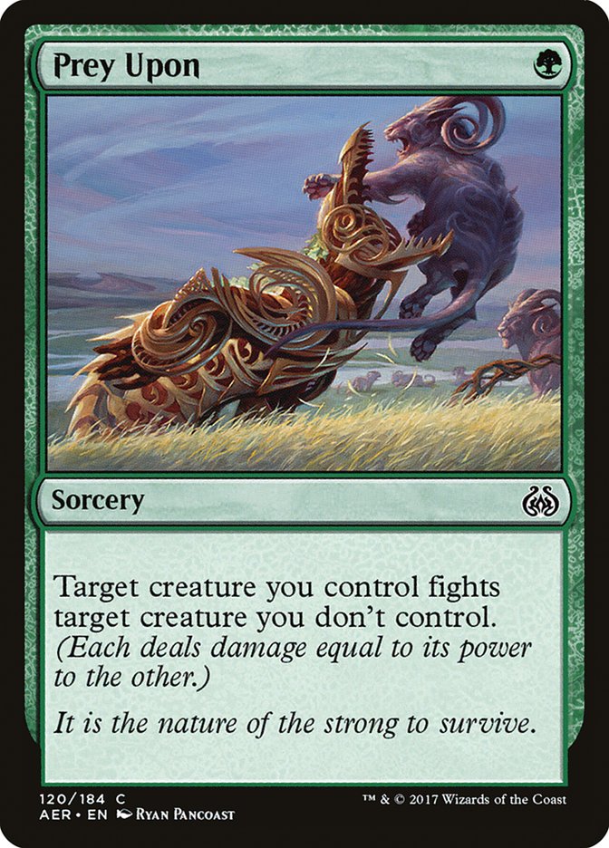 Prey Upon [Aether Revolt] Magic: The Gathering