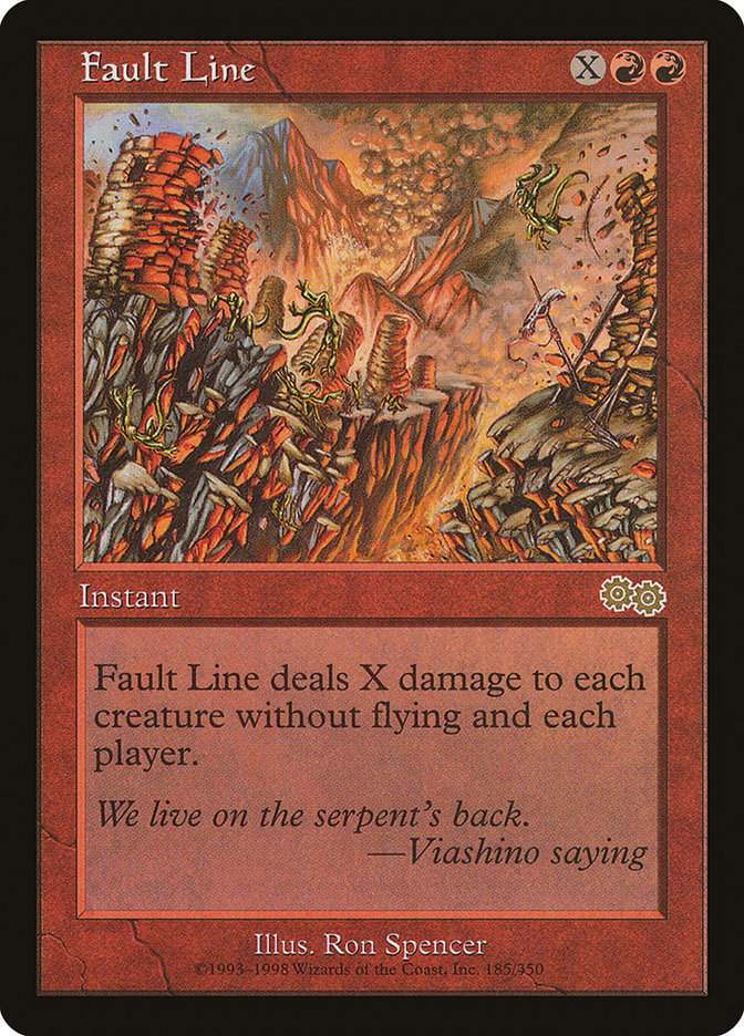 Fault Line [Urza's Saga] Magic: The Gathering