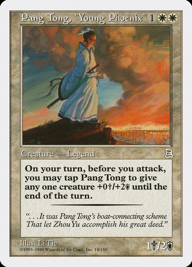 Pang Tong, "Young Phoenix" [Portal Three Kingdoms] Magic: The Gathering