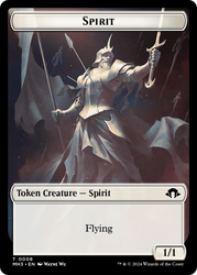 Servo // Spirit (0008) Double-Sided Token [Modern Horizons 3 Tokens] Magic: The Gathering